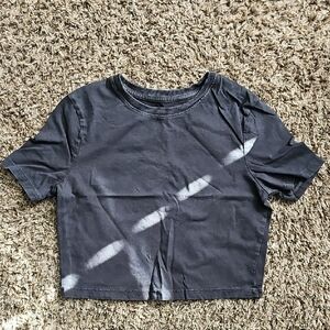 Dark Gray SO Cropped T-Shirt EUC